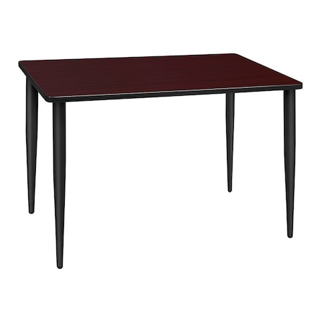 Regency Kahlo Training Tables, 42 W, 24 L, 29 H, Wood, Metal Top, Mahogany MTPL4224MHBK